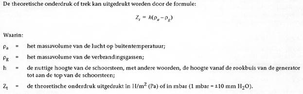 schouw formule voor de trek